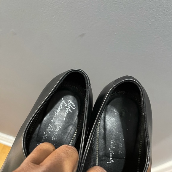 Antonio Maurizi Black leather Dress shoes. Sz 44 - Picture 9 of 11